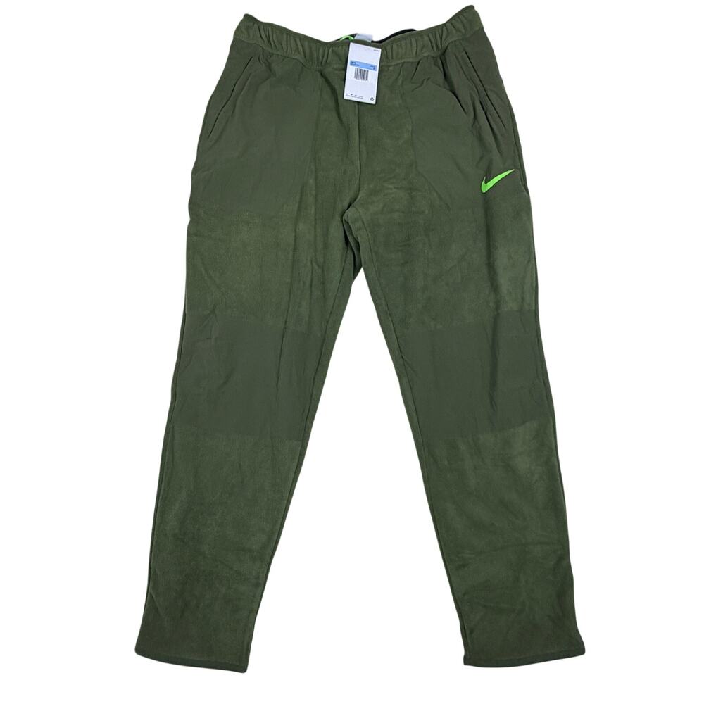 Nike Men's Therma-FIT Fleece Training Joggers Olive Green Medium NWT
